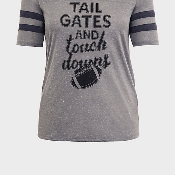 Grey football shirt by Torrid - Picture 1 of 8